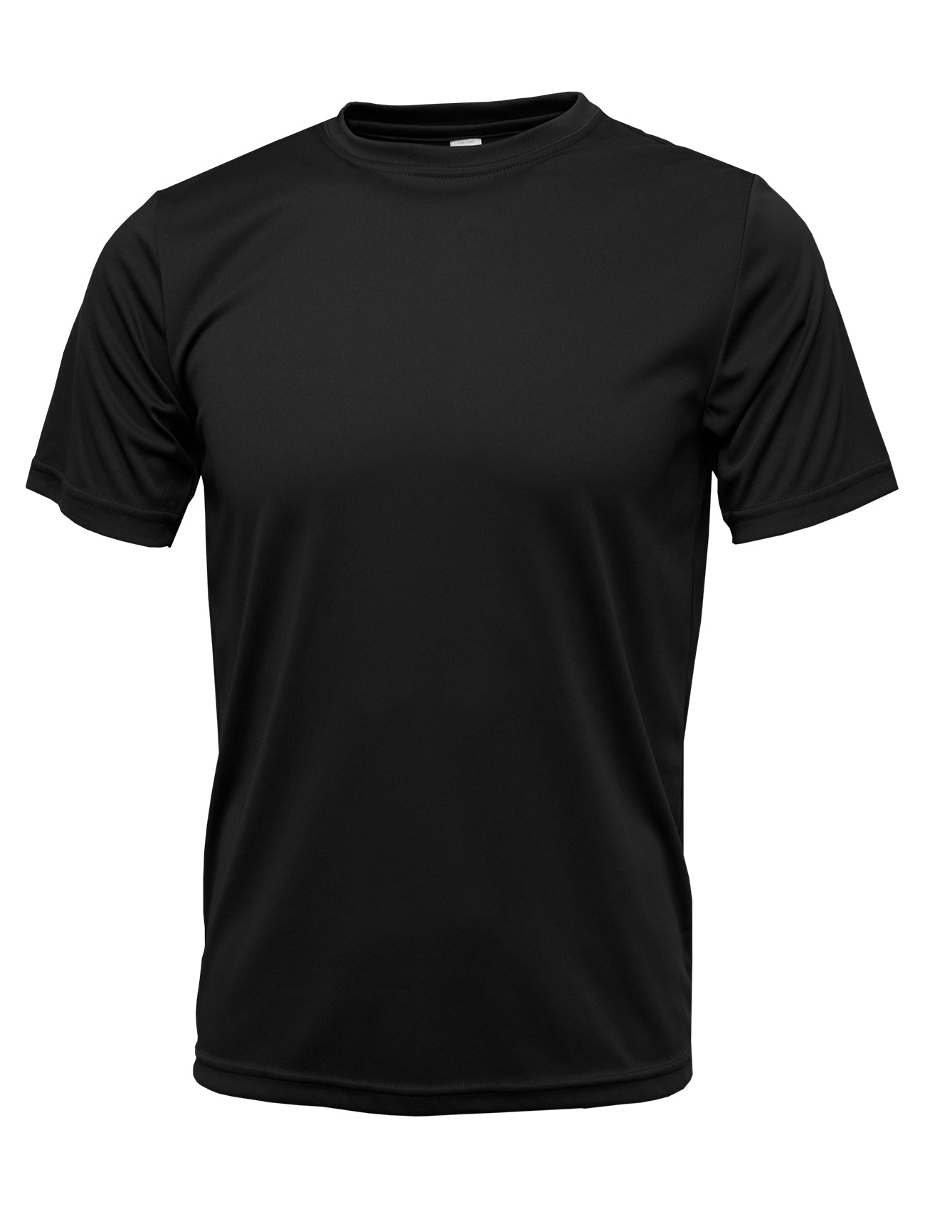 BAW® XT76 Men’s Xtreme-Tek Performance T-Shirt – Black | Moisture-Wicking Athletic Tee