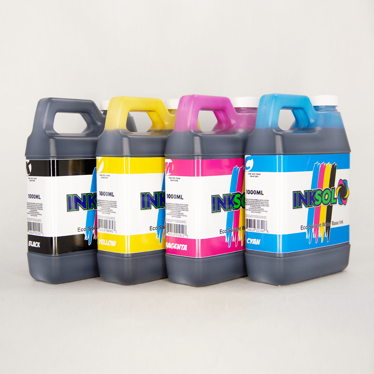 Inksol™ Eco-Solvent Ink - 1000ML - CMYK Combo