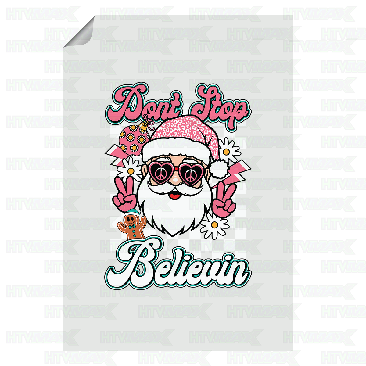 Christmas DTF Prints - Don't Stop Believin