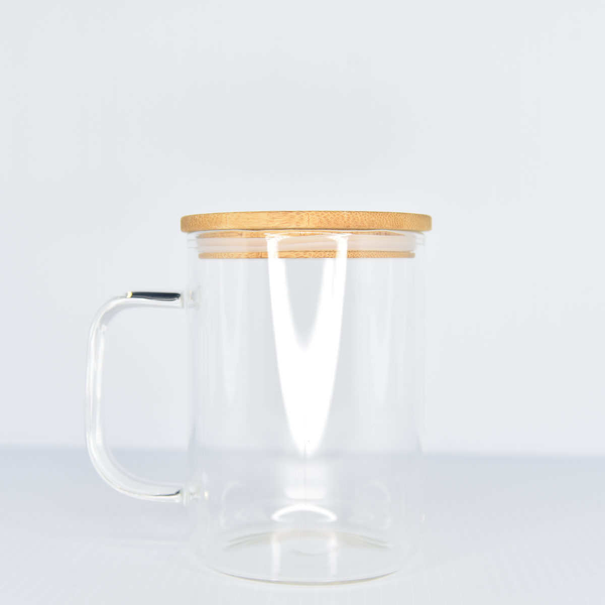 Clear Single Wall Bamboo Mug