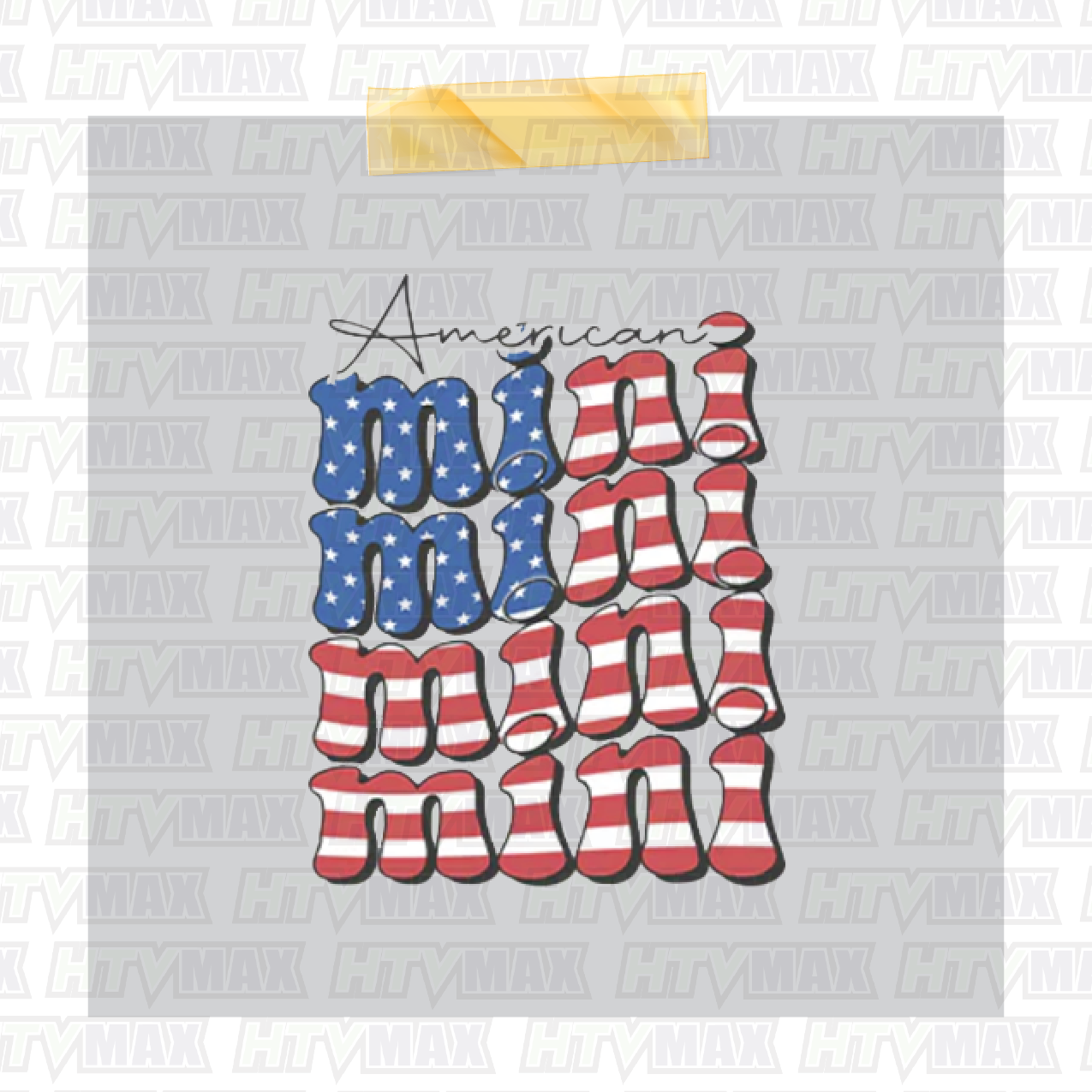 4TH of July DTF Prints - American Mini