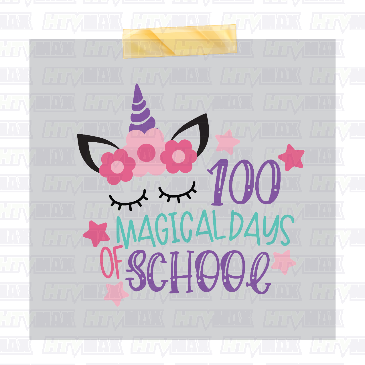 100 Days of School DTF Prints - 100 Magical Days Of School
