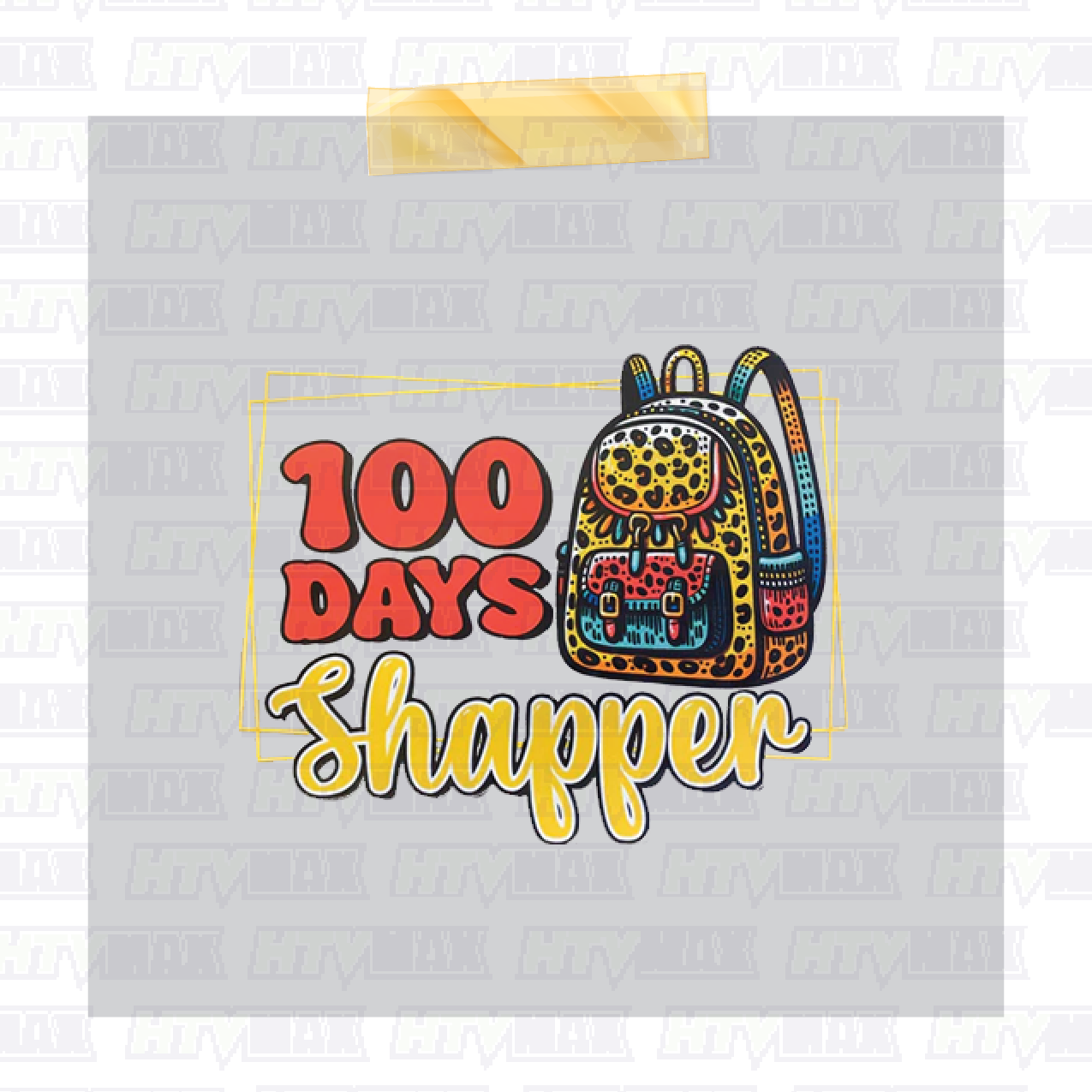 100 Days of School DTF Prints - 100 Days Shapper