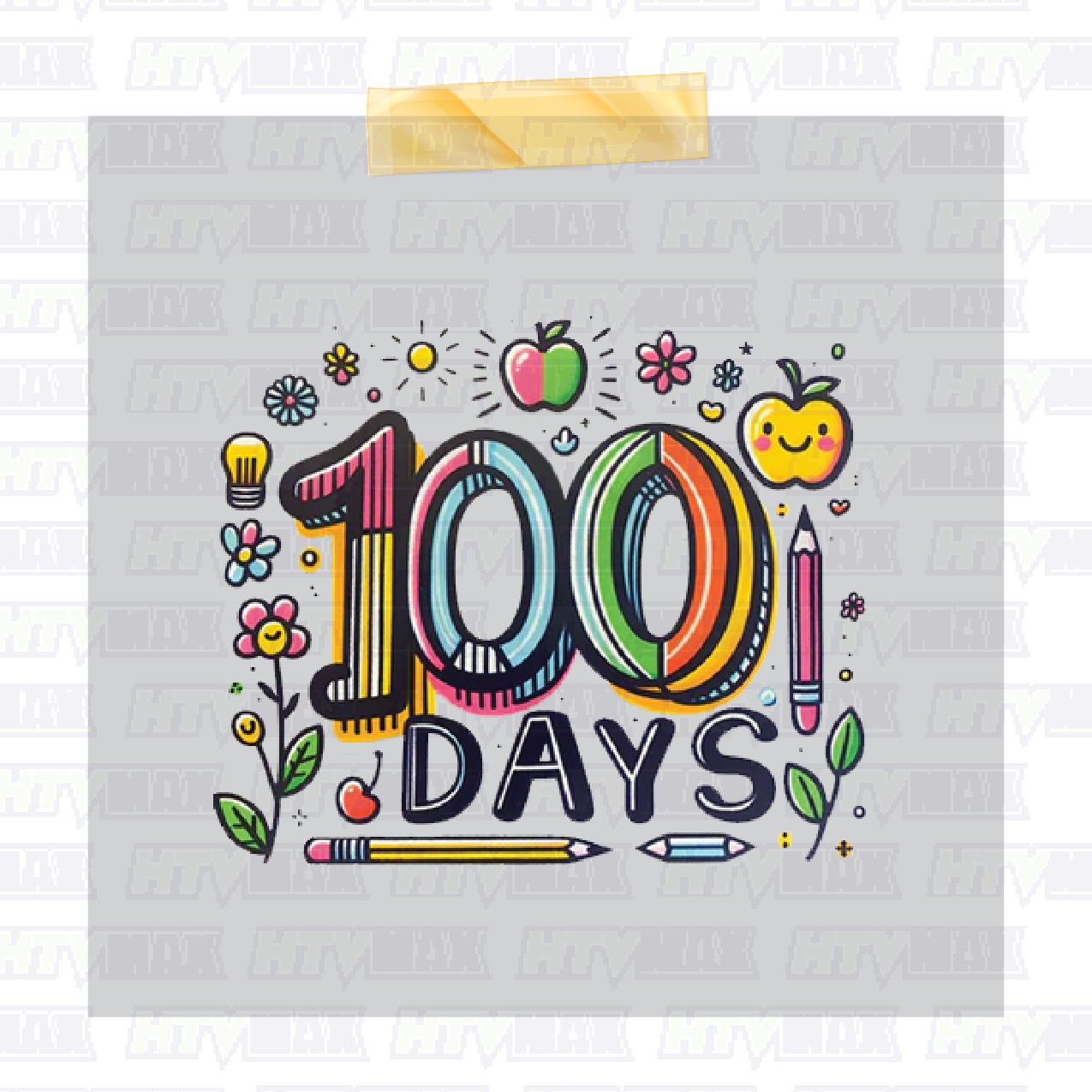 100 Days of School DTF Prints - 100 Days
