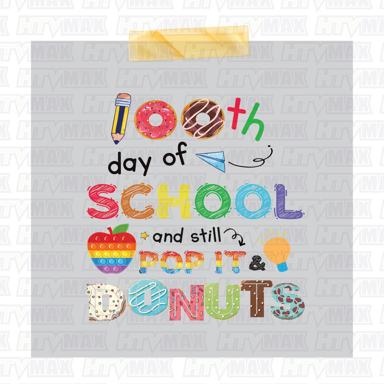 100 Days of School DTF Prints - 100TH Day Of School