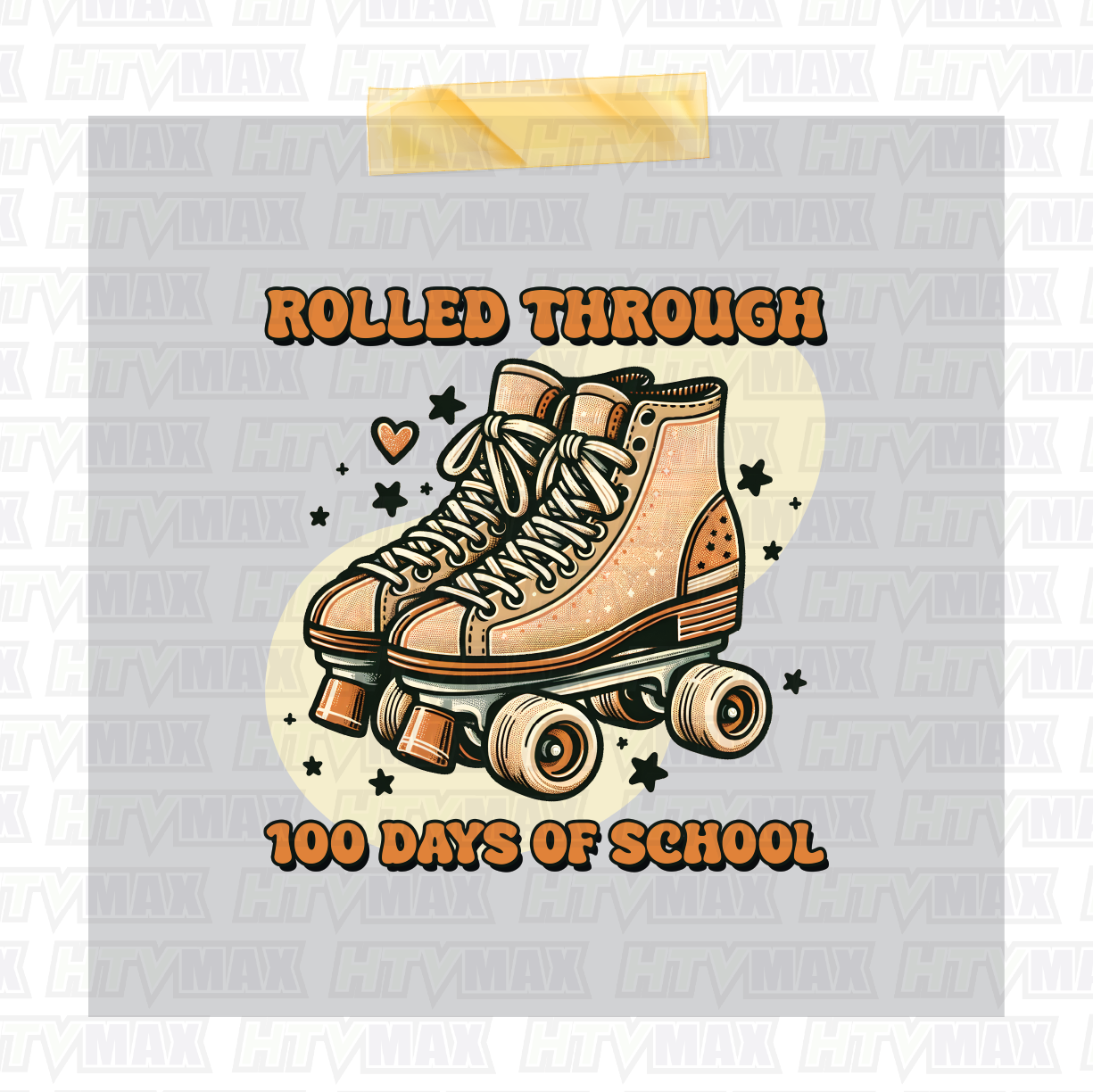 100 Days of School DTF Prints - Rolled Through 100 Days