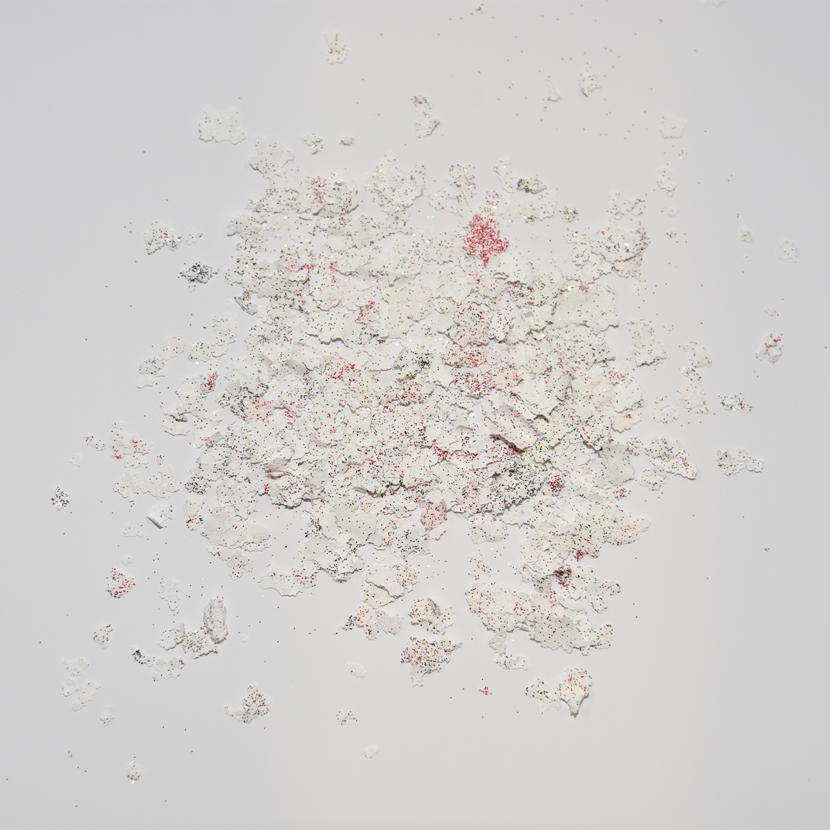 Holiday Glitter White Screen Print Confetti