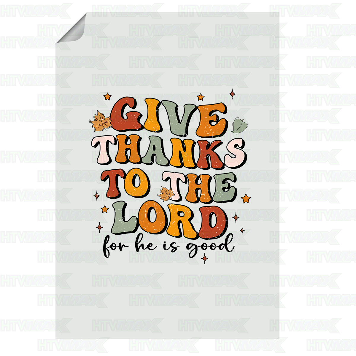 Thanksgiving DTF Prints - Give Thanks To The Lord