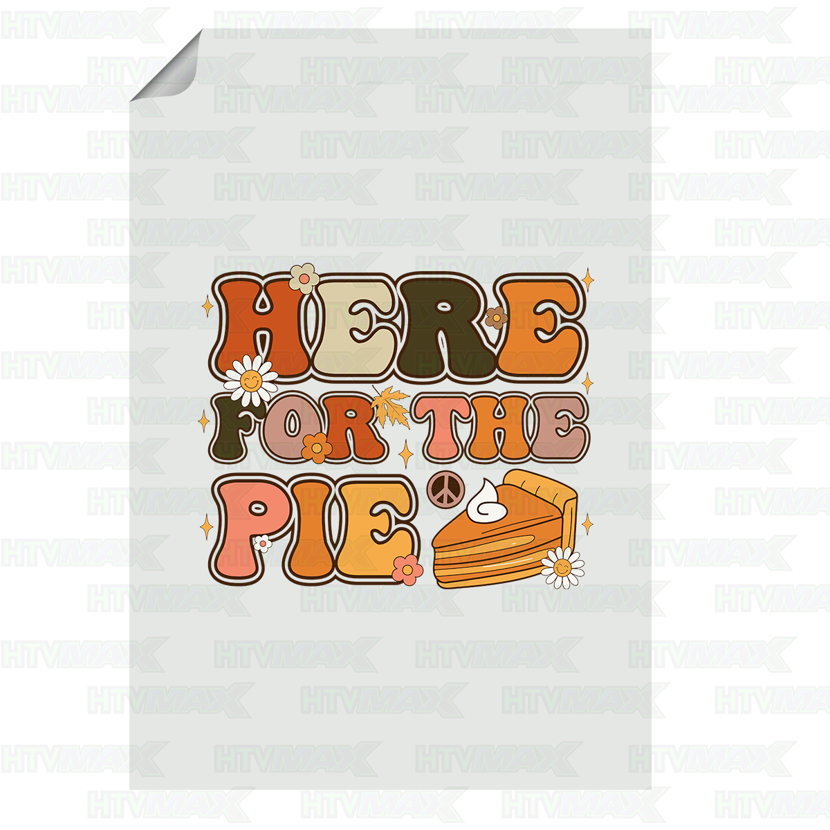 Thanksgiving DTF Prints - Here For The Pie