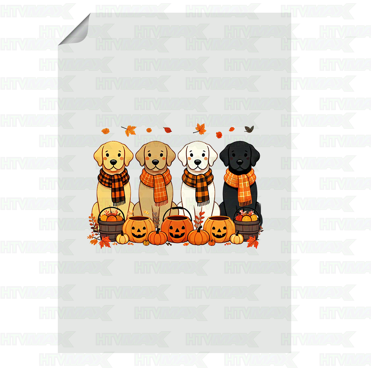 Thanksgiving DTF Prints - Puppies