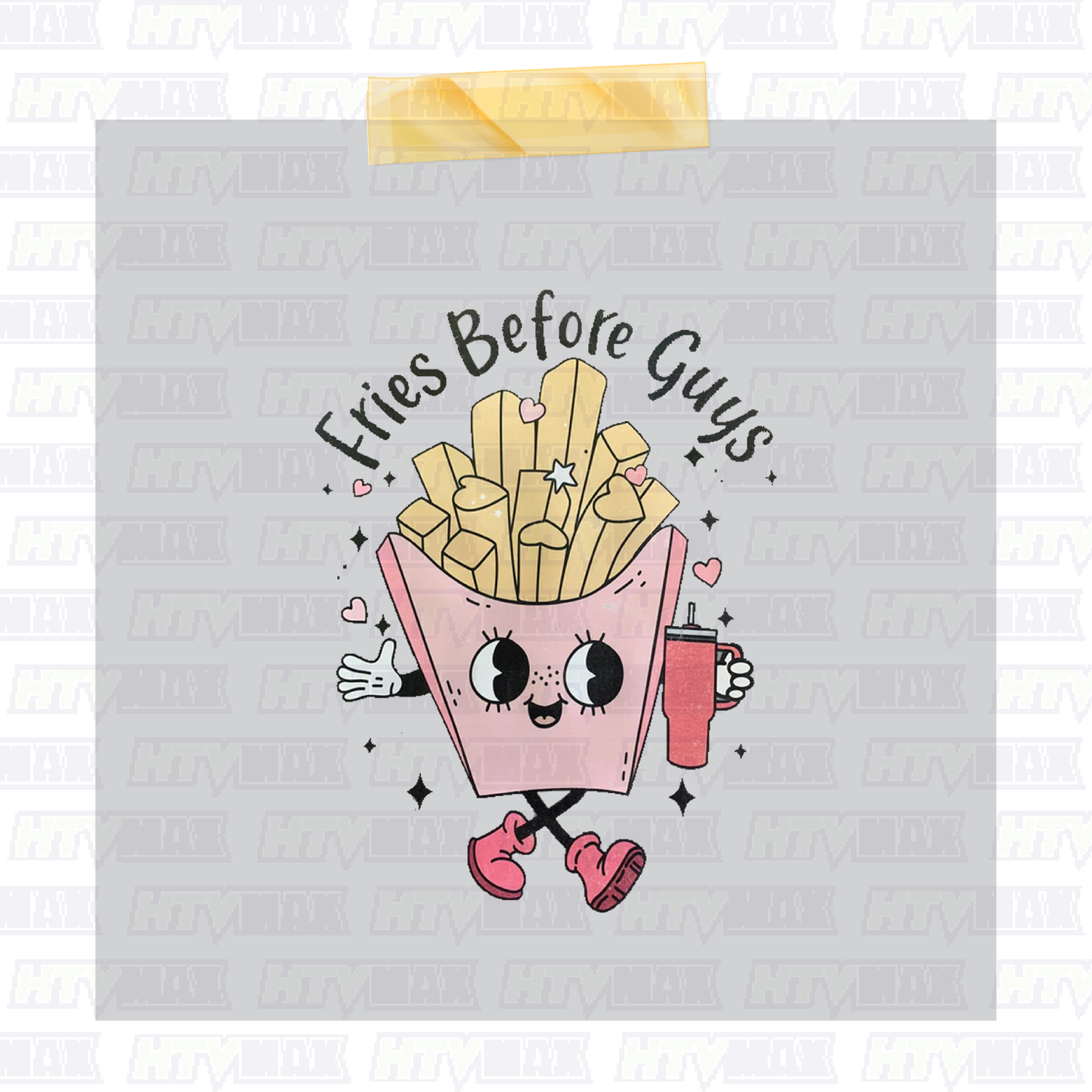 Valentines DTF Prints - Fries Before Guys