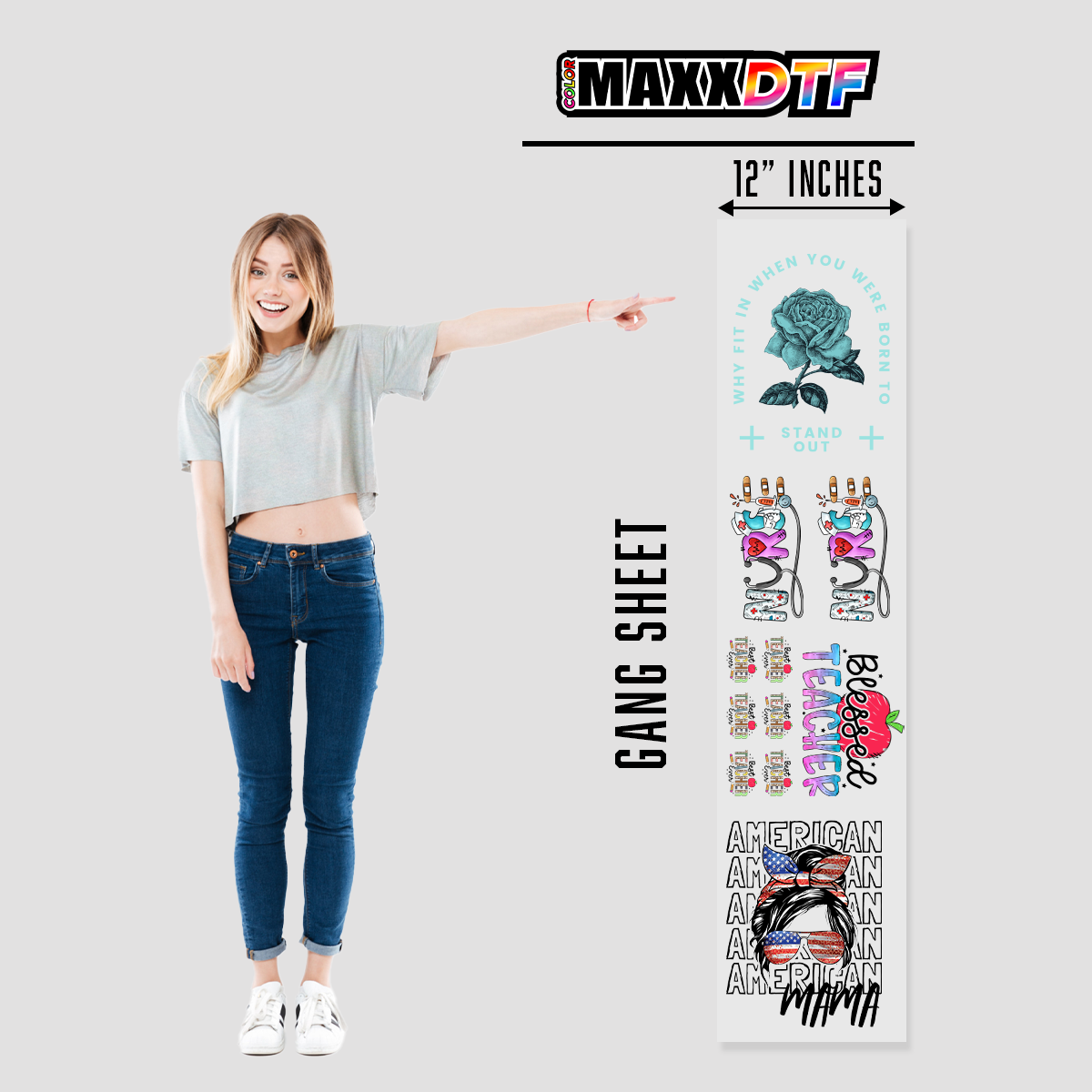 DTF Gang Sheets 12 Inches