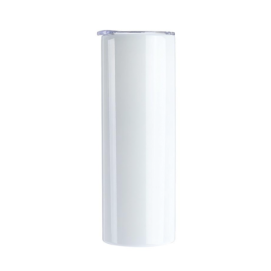 20 oz Skinny Straight White Sublimation Tumbler