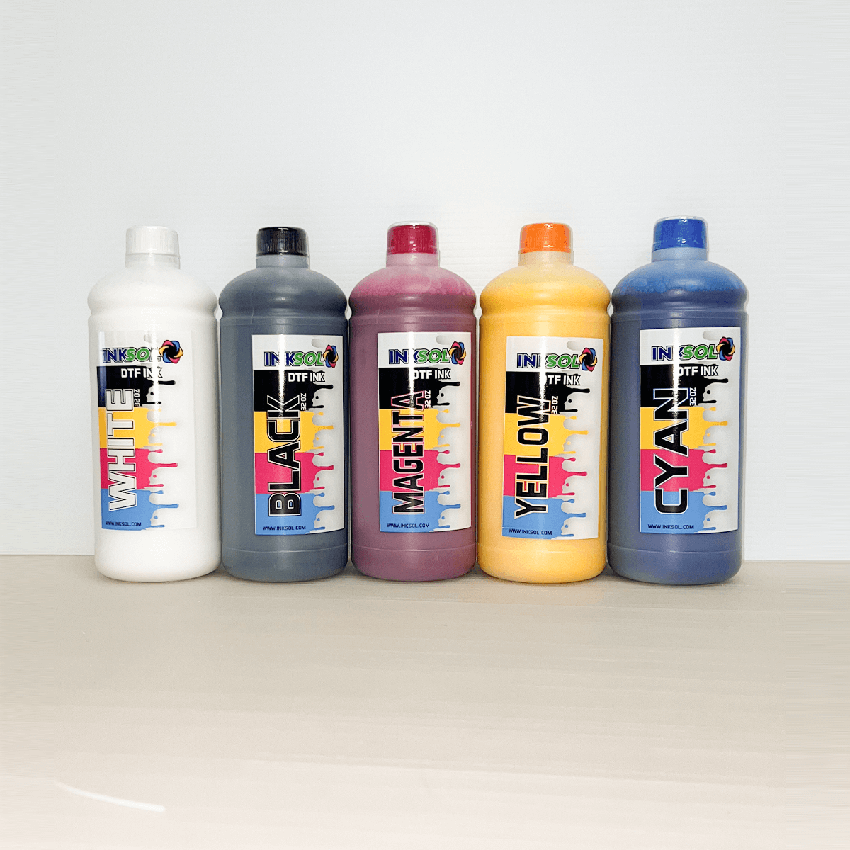 DTF Ink - 5 Pack (CMYKW)