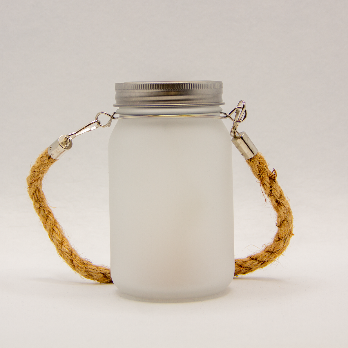 Frosted Rope Jar