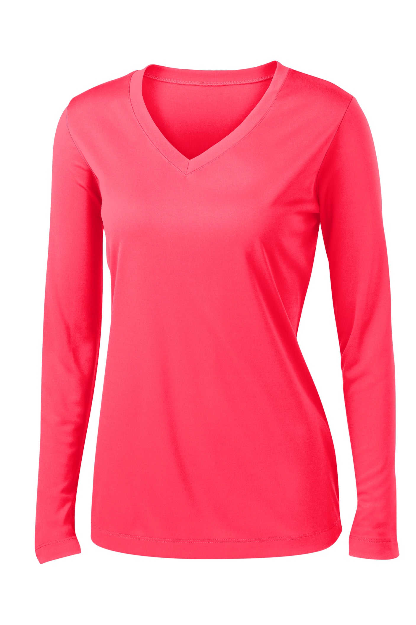 Sport-Tek® Women's Long Sleeve - Hot Coral