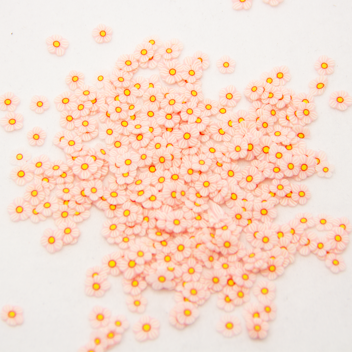 Pink Flower Clay Shapes