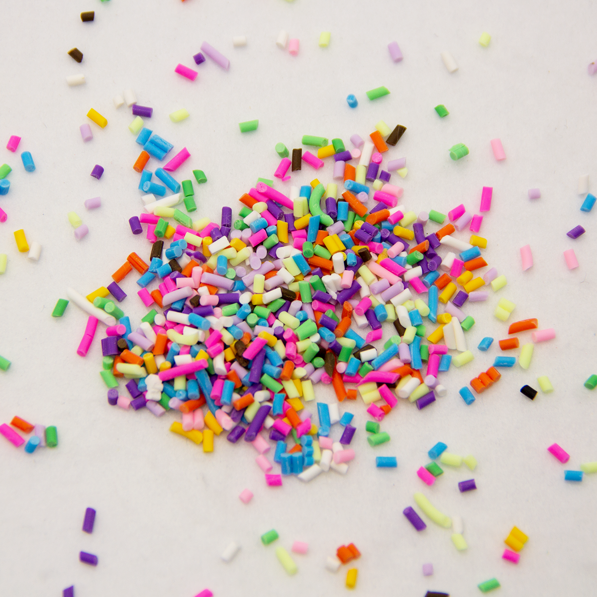 Rainbow Sprinkles Clay Shapes