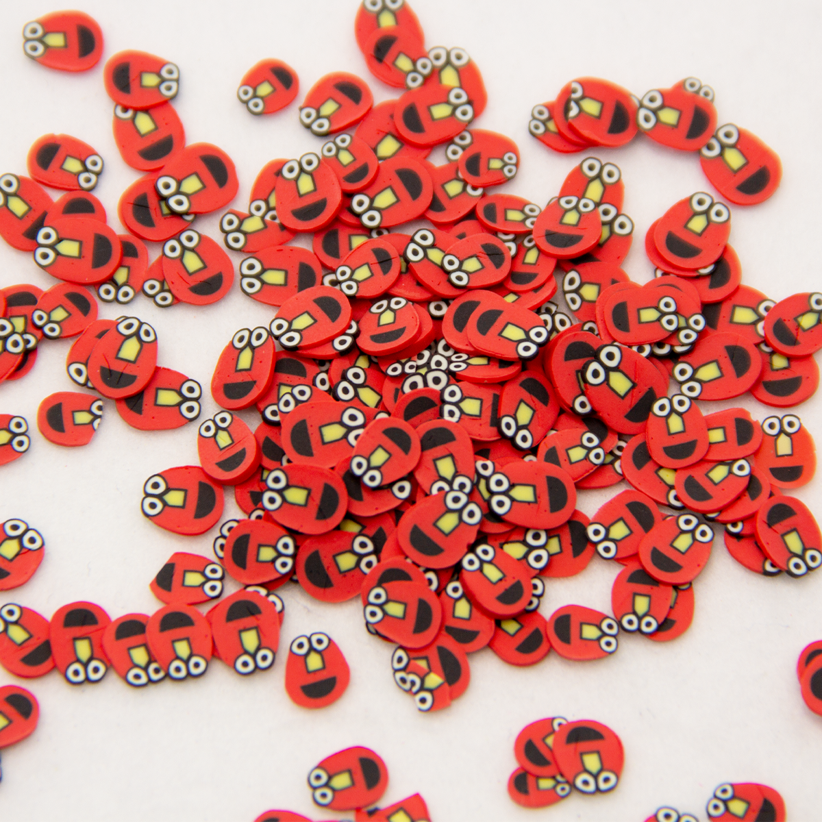 Red Monster Clay Shapes