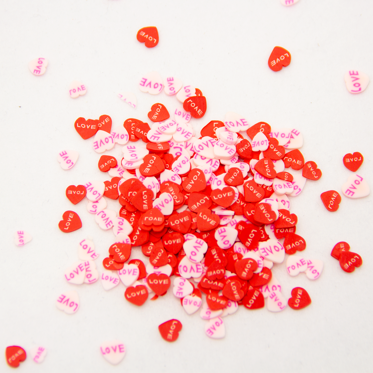 Sweet Heart Candy Clay Shapes