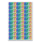 Custom Iridescent School Labels