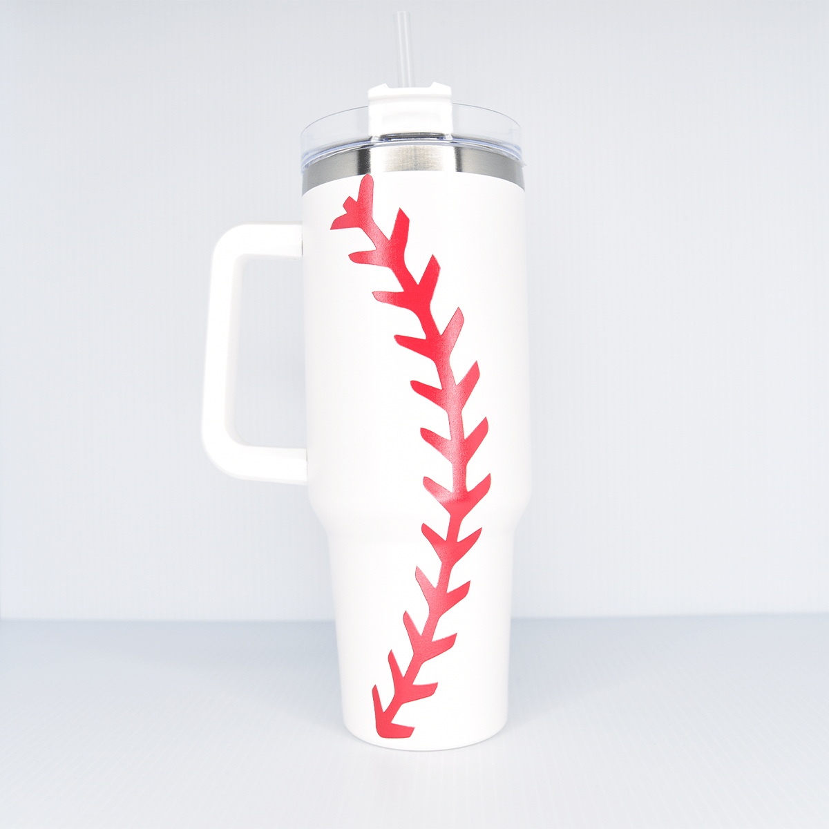 40oz Baseball Travel Tumbler