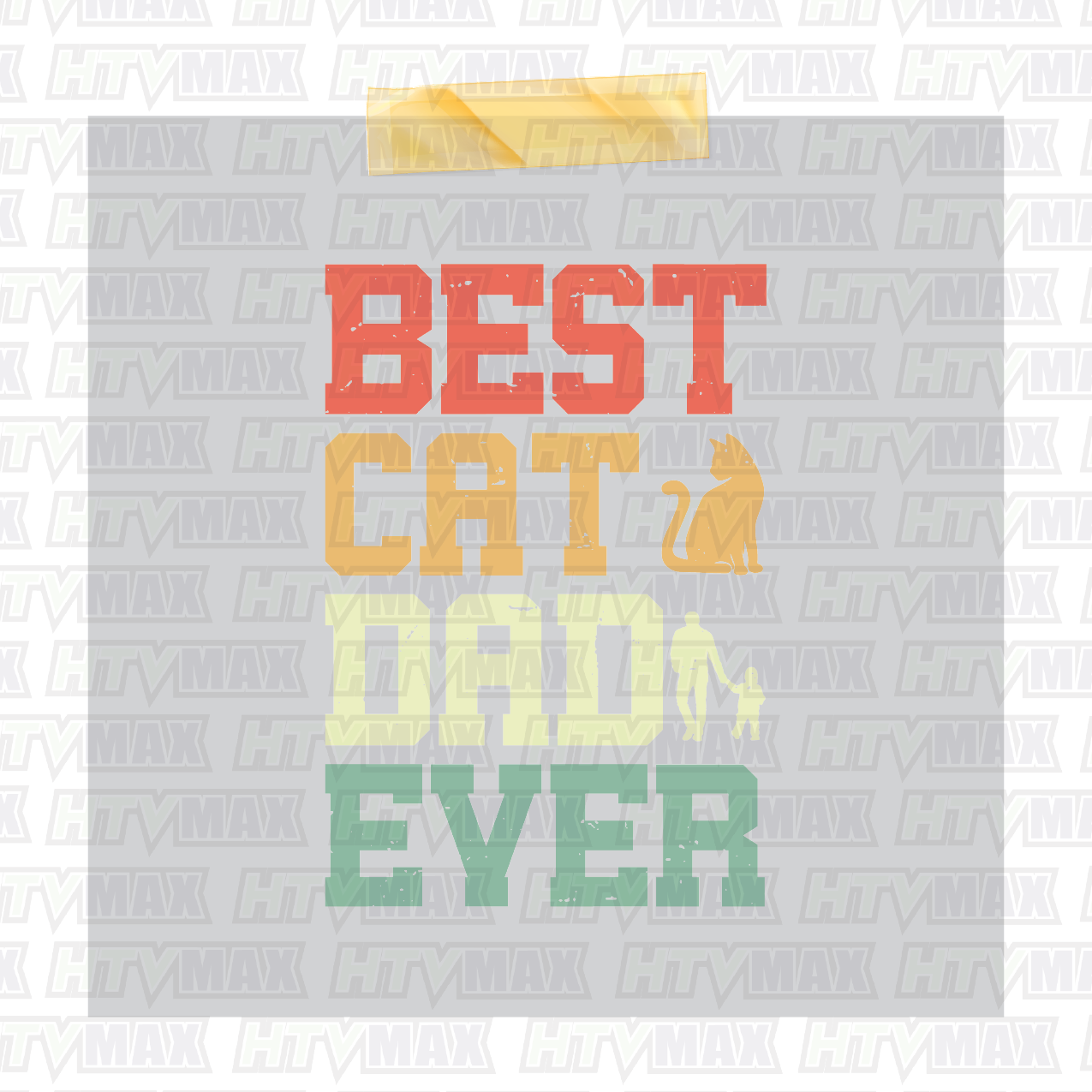 Father's Day DTF Prints - Best Cat Dad Ever