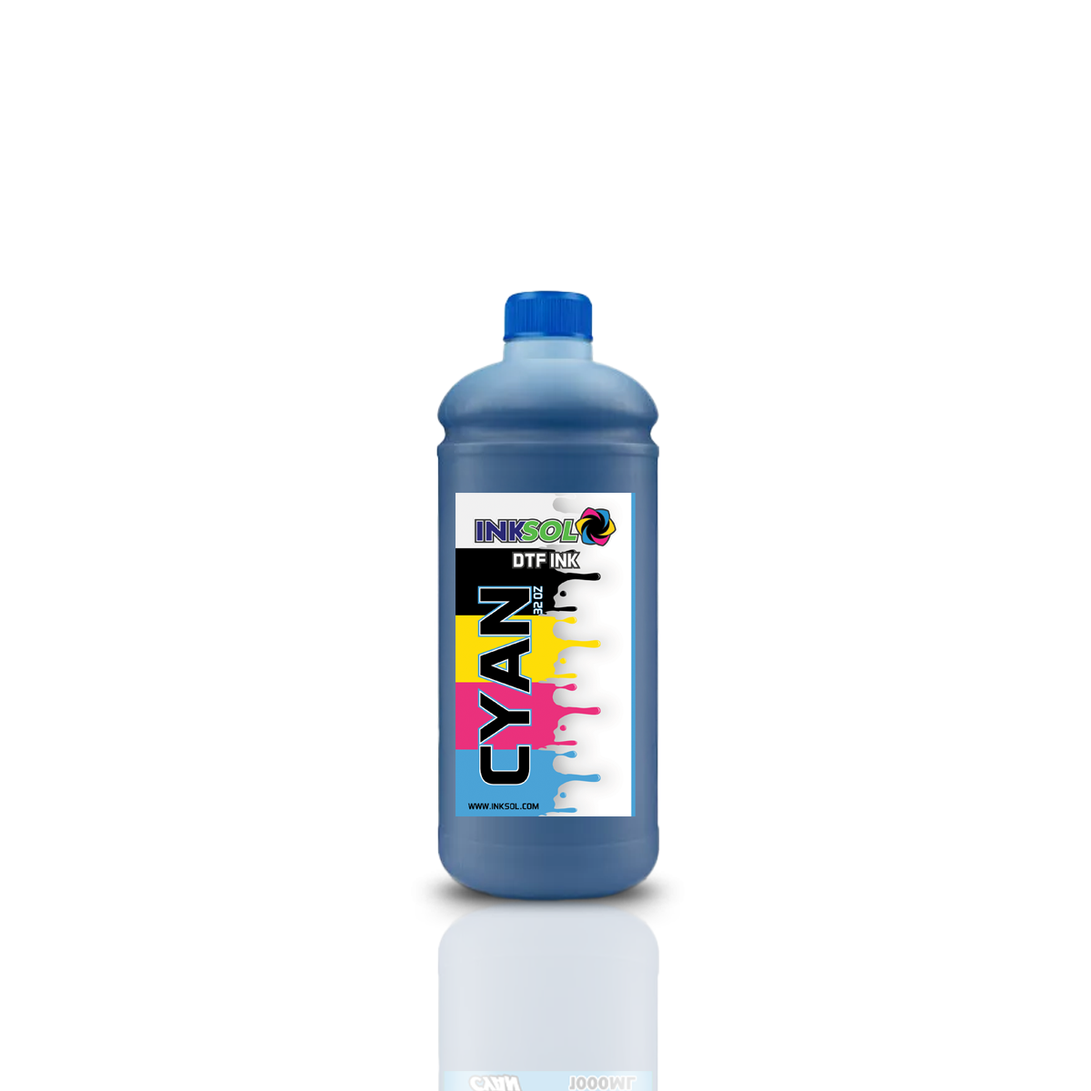 InkSol™ DTF Ink – Cyan 1000ML | High Performance Direct to Film Ink