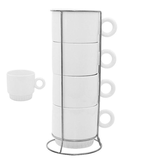 White Ceramic Mug Set