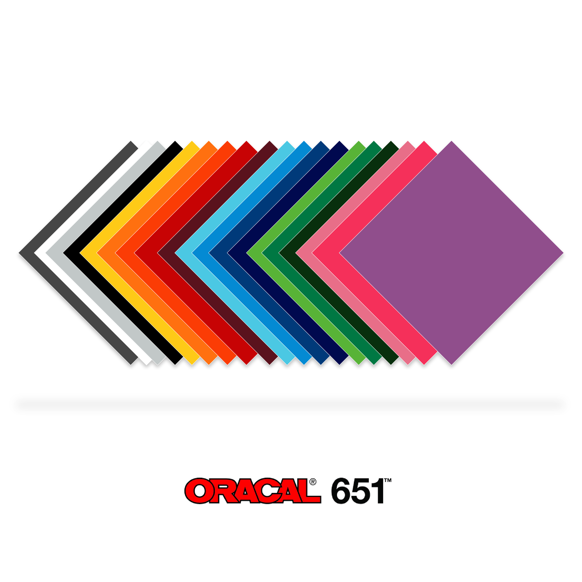 Oracal 651 YELLOW Permanent Vinyl Roll 12 x 15 Feet