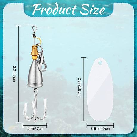 Fish Hook Sublimation Keychain