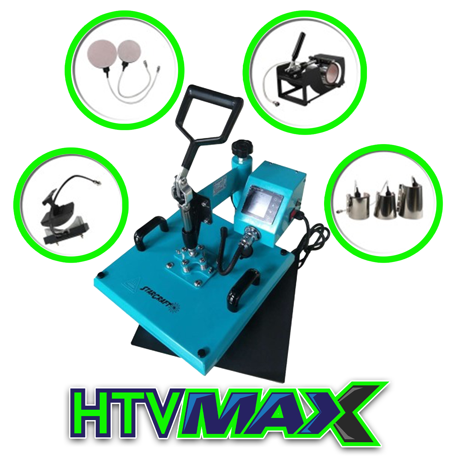 HTVRONT Auto Heat Press Machine for T Shirts - 15x15 Brazil