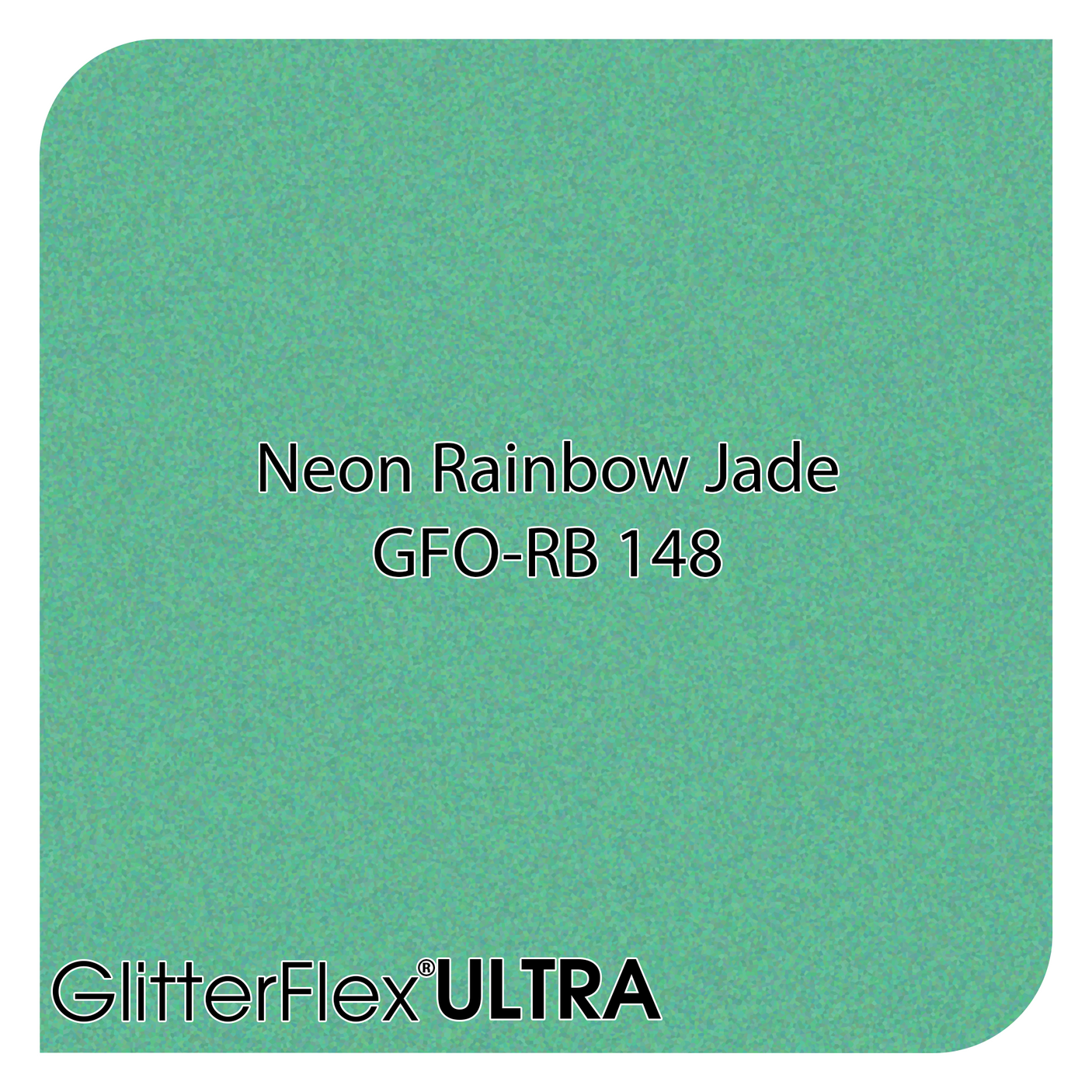 GlitterFlex® Ultra - Opaque Neon Rainbow - 12" x 10 Yards (30 Feet)