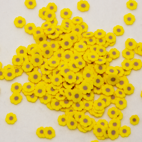 Yellow Flower Clay Shapes