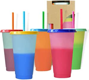 5pk Color Changing Reusable Cups