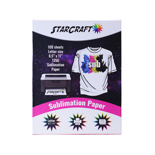 StarCraft Sublimation Paper 8.5" x 11" - 100 Pack