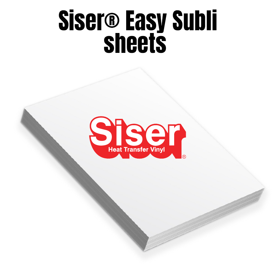 Siser EasySubli Heat Transfer Vinyl Sheets for Sublimation